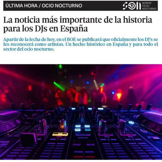 Los DJs ya son oficialmente artistas